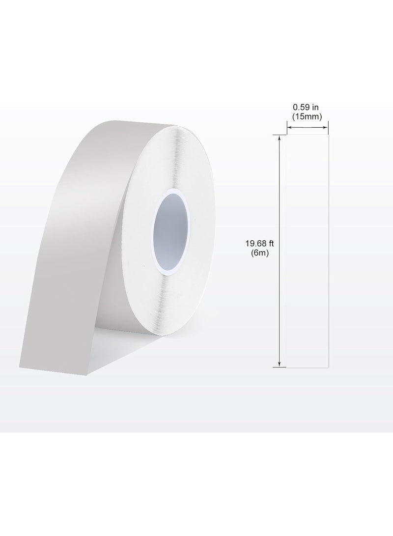 SUPVAN Label Maker Tape E10 Adapted Label Print Paper Refill Size 2 Packs Continous 0.59inx19.68ft Thermal Laminated Waterproof Self-Adhesive Multipurpose Labeling Tape Replacement - Image 2